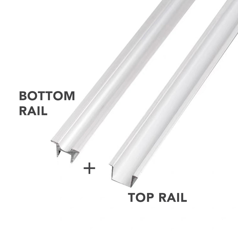 SISTEMA M34 aluminum top&bottom rail 2mtr